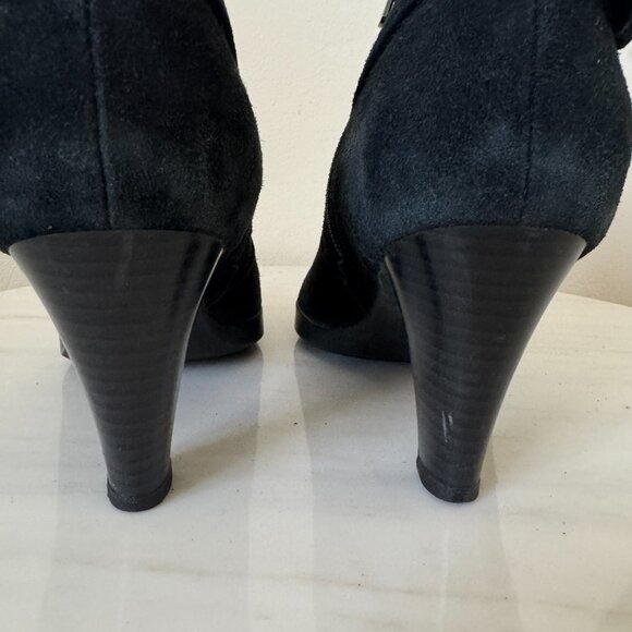 Blondo Isla Ankle Booties, pleaseAquaProtect Black Suede, Size 7.5 - Picture 8 of 15